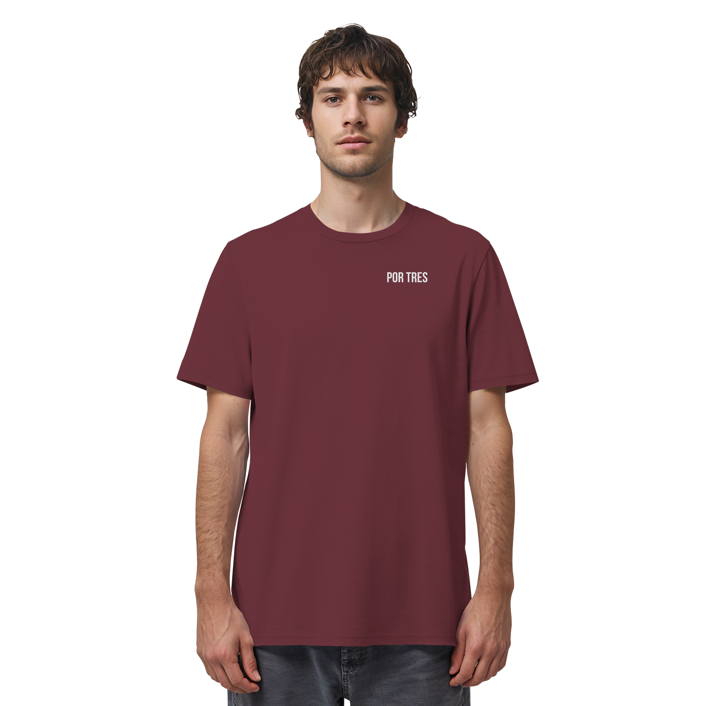 Por Tres Minimal – Dark T-Shirt (Stick)