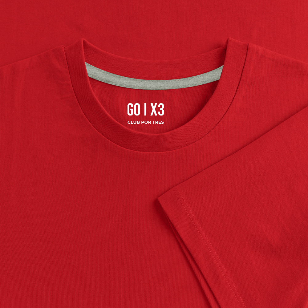 Por Tres Vertical – Off-Court Dark Edition – Men - red