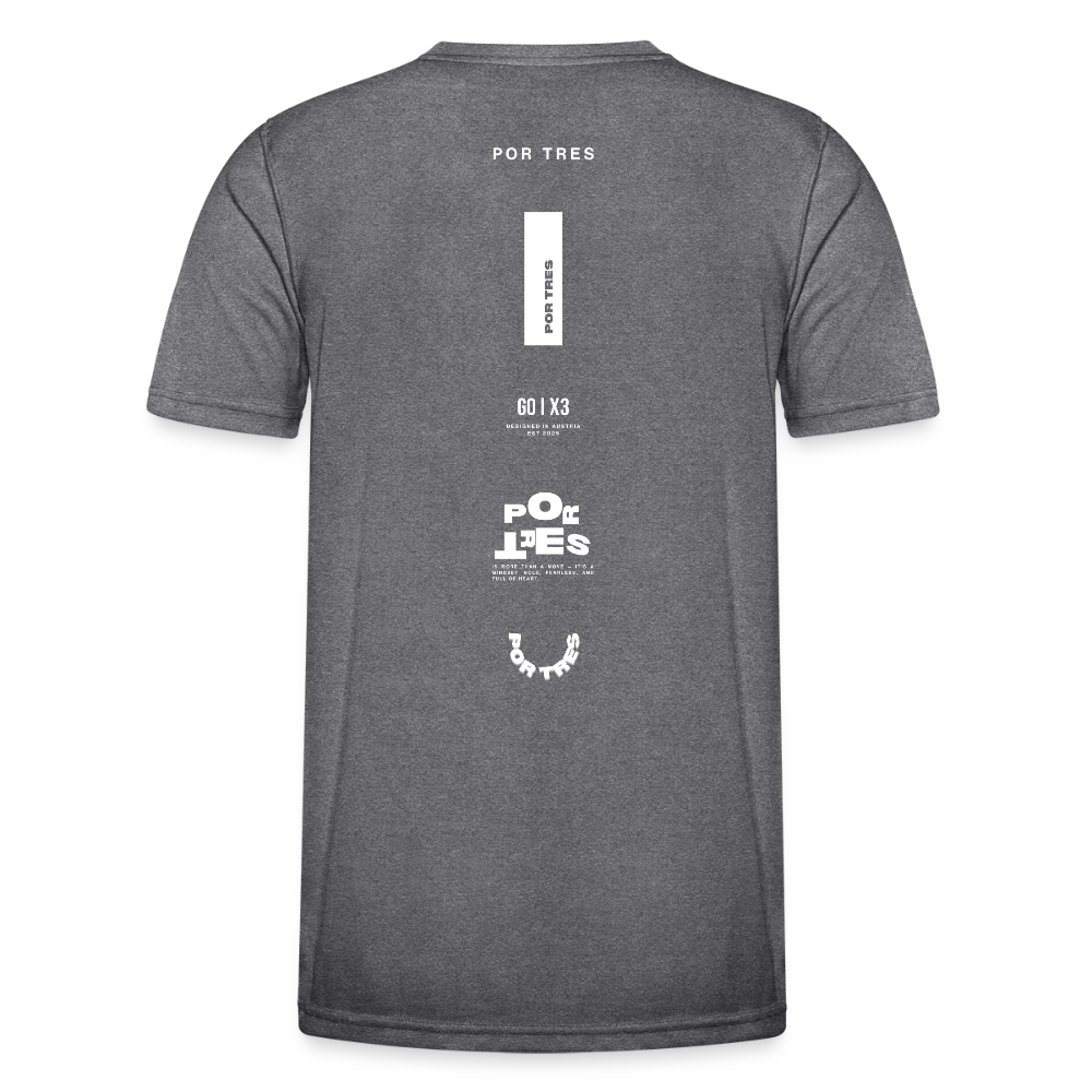 The Backhand – On-Court Dark Edition – Men - dark melange 