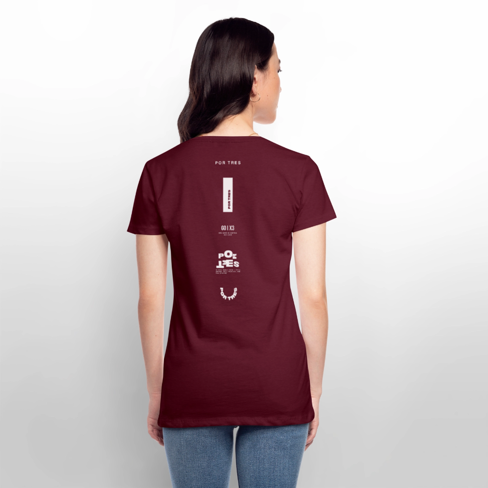 The Backhand – Off-Court Dark Edition – Women - burgundy