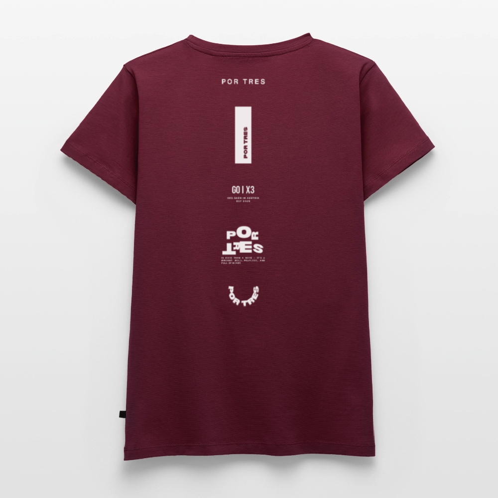 The Backhand – Off-Court Dark Edition – Women - burgundy