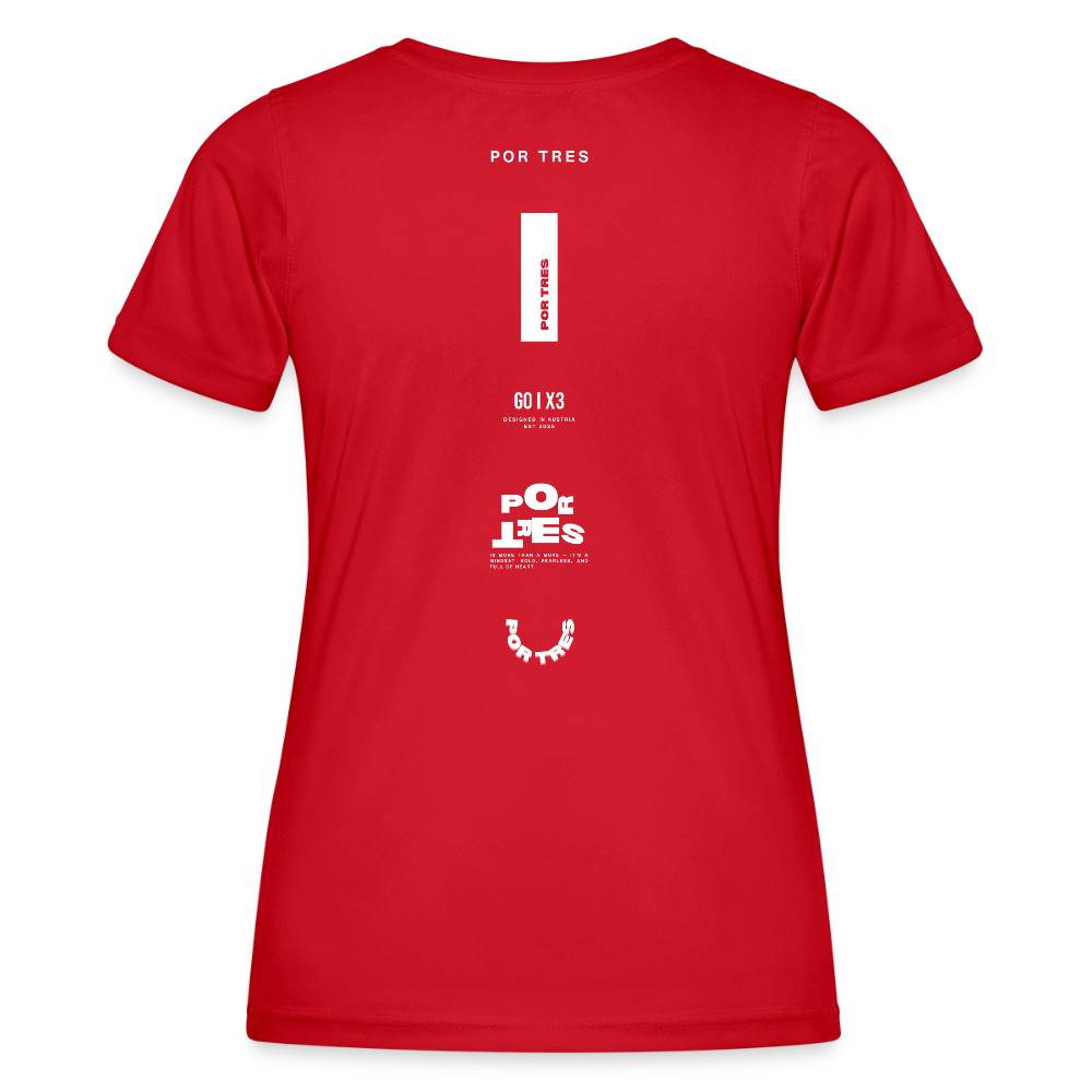 The Backhand – On-Court Dark Edition – Women - red