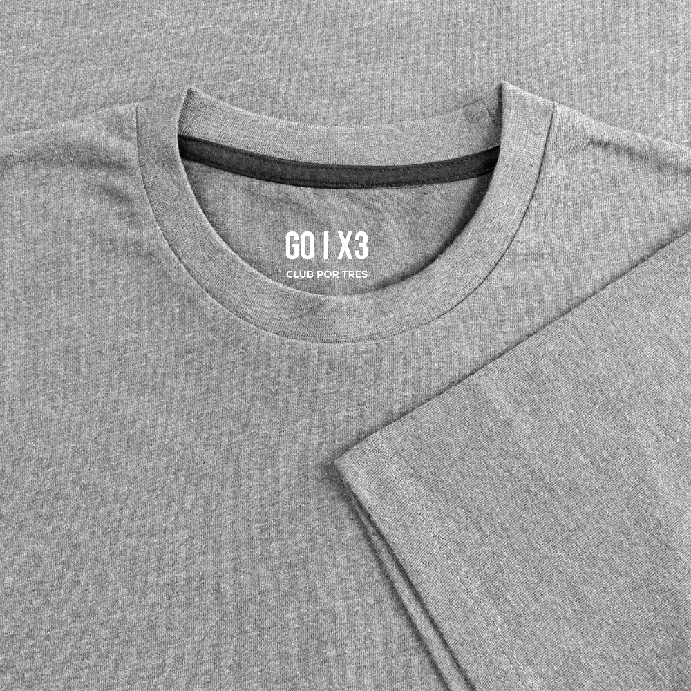 Por Tres Vertical – Off-Court Dark Edition – Men - heather grey