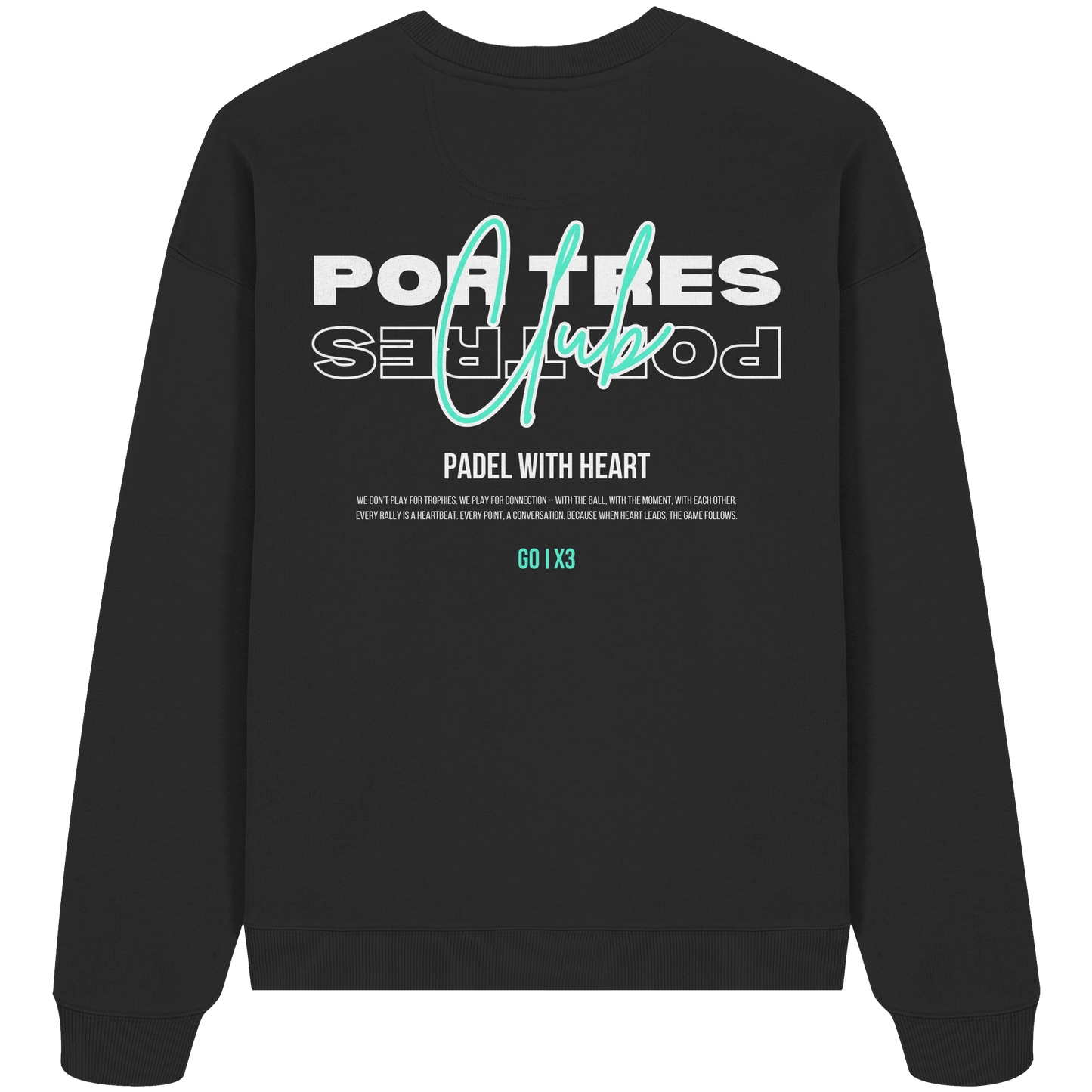 Padel With Heart – Oversized Unisex Sweatshirt