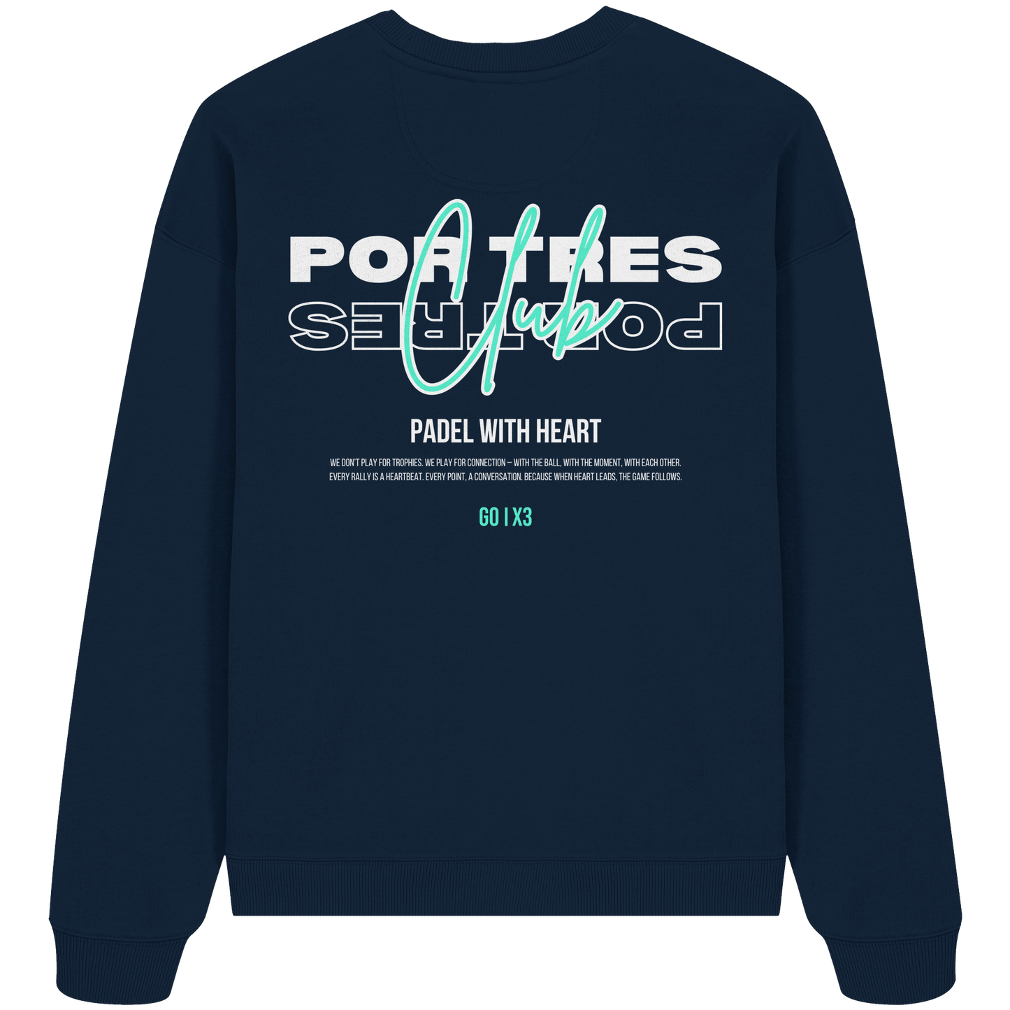 Padel With Heart – Oversized Unisex Sweatshirt