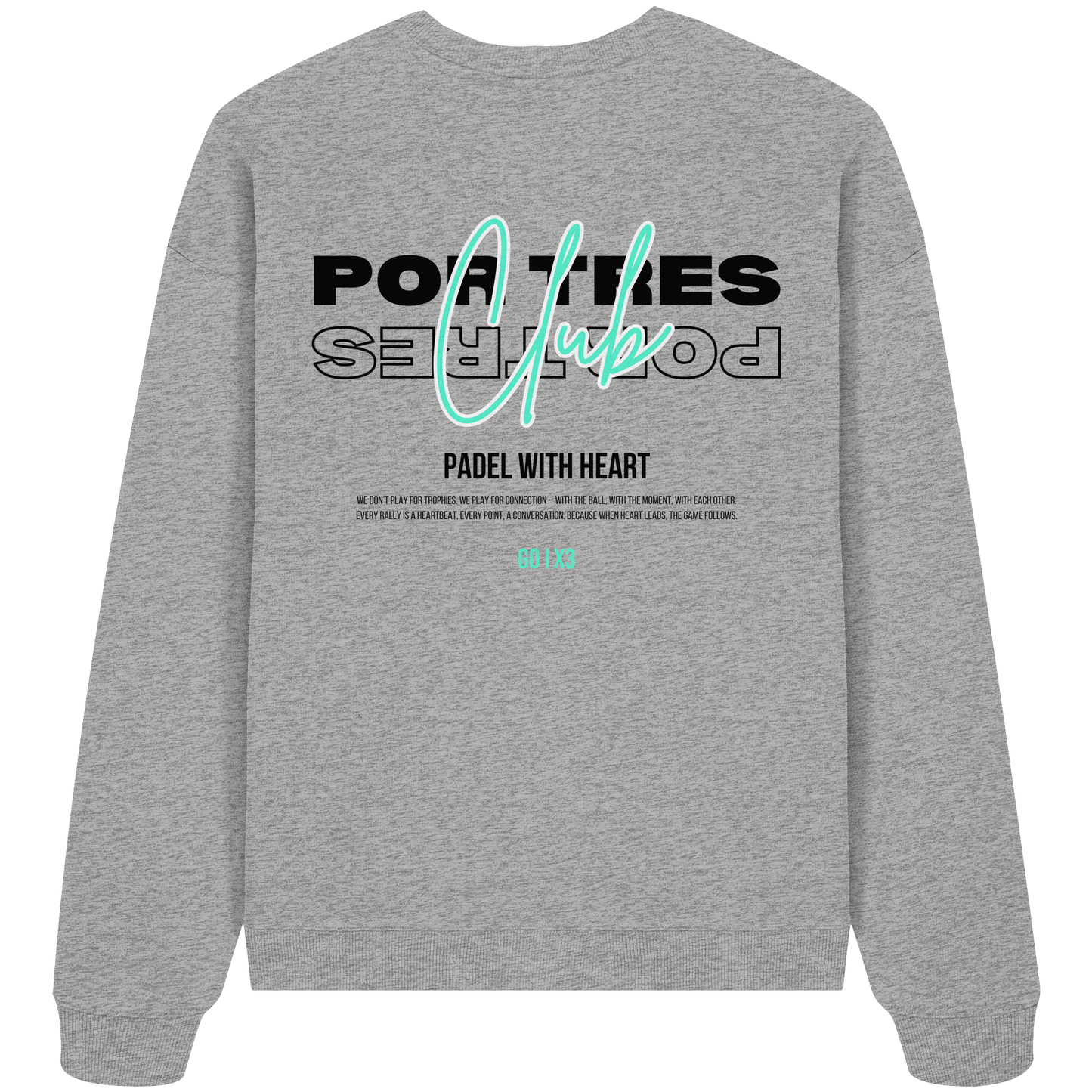Padel With Heart – Oversized Unisex Sweatshirt