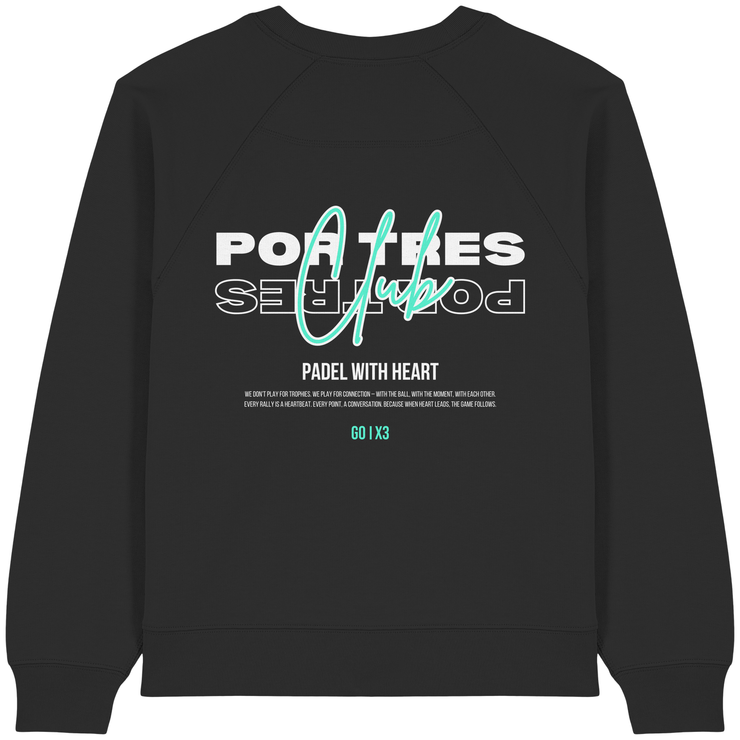 Padel With Heart – Ladies Raglan Sweatshirt