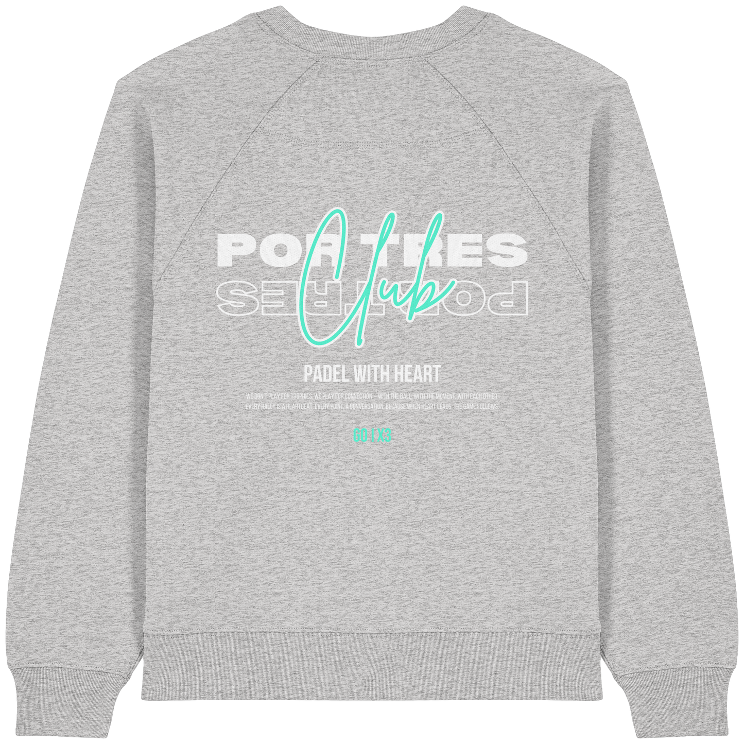 Padel With Heart – Ladies Raglan Sweatshirt