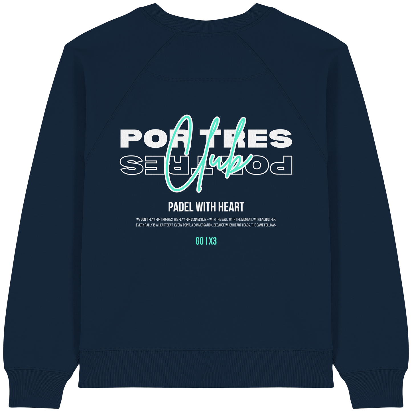Padel With Heart – Ladies Raglan Sweatshirt