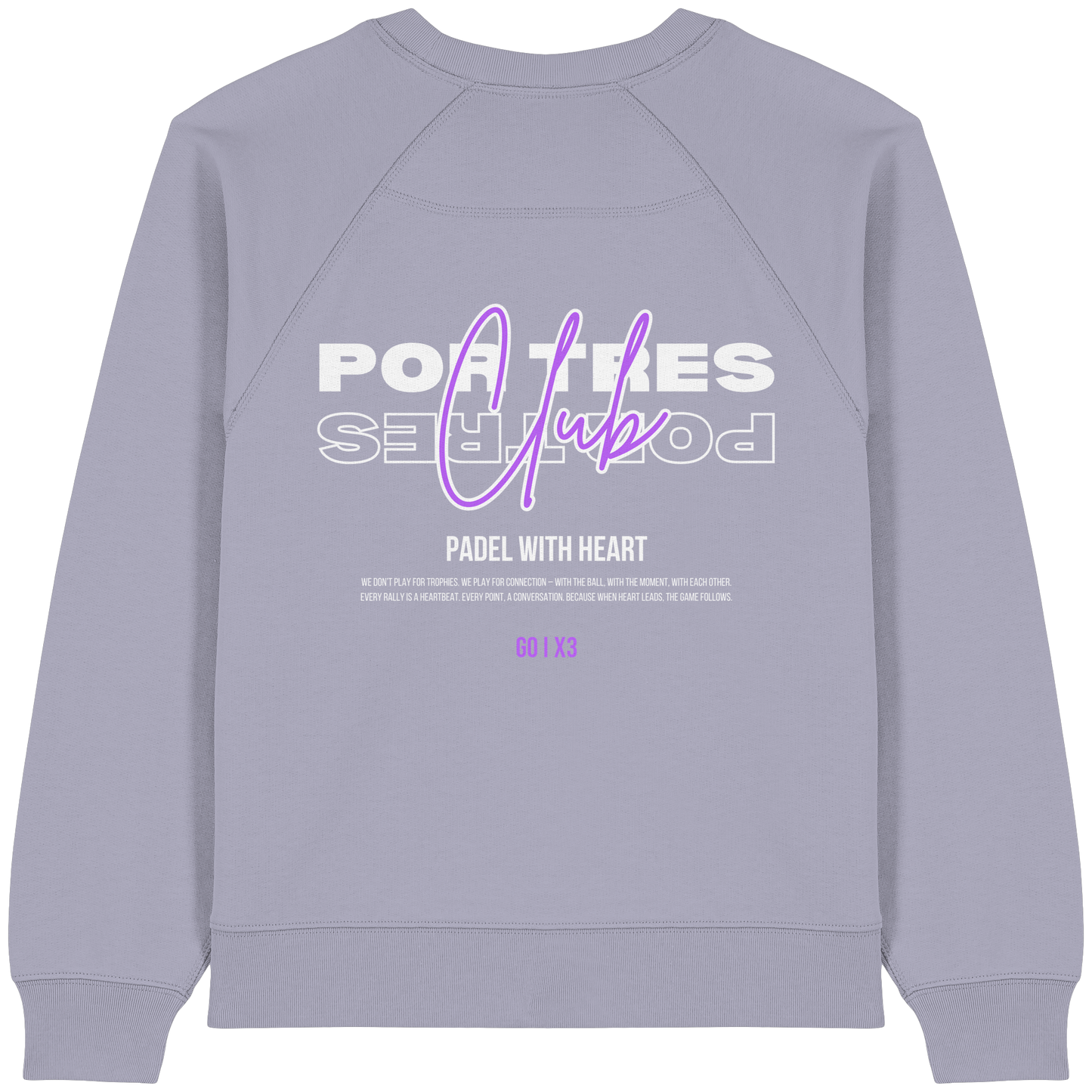 Padel With Heart – Ladies Raglan Sweatshirt