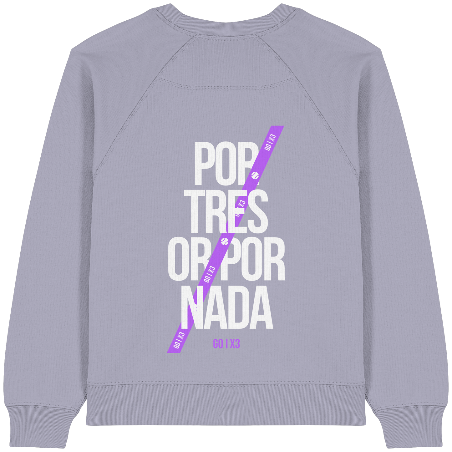 Por Tres or Por Nada – Ladies Raglan Sweatshirt