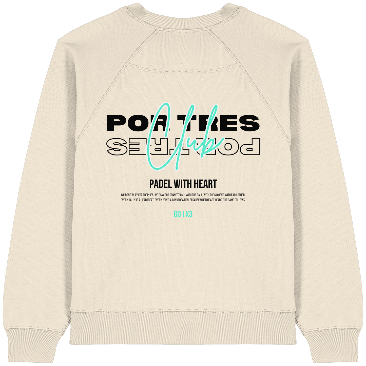 Padel With Heart – Ladies Raglan Sweatshirt