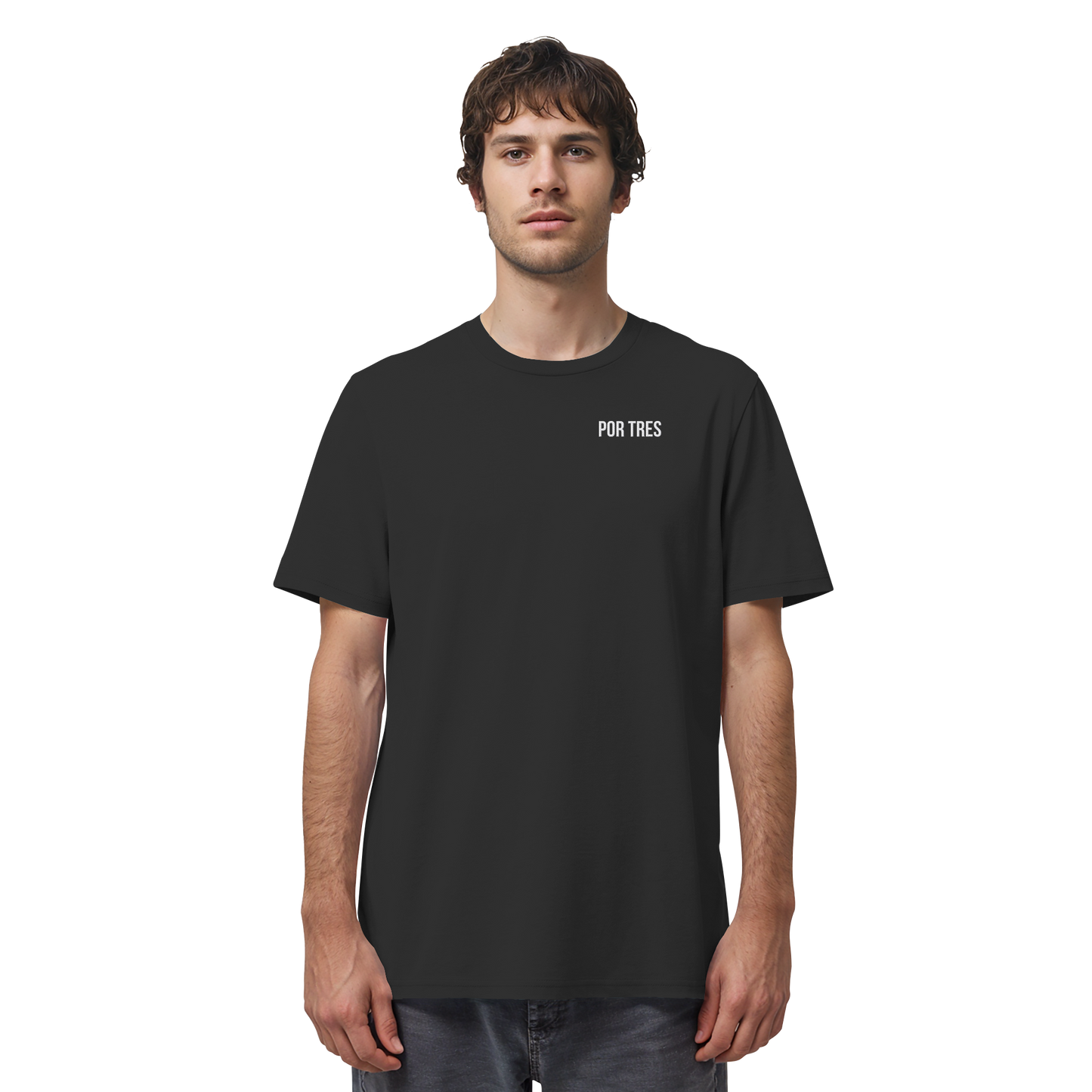 Por Tres Minimal – Dark T-Shirt (Stick)