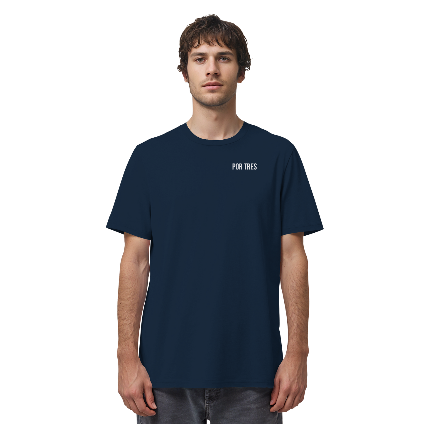 Por Tres Minimal – Dark T-Shirt (Stick)